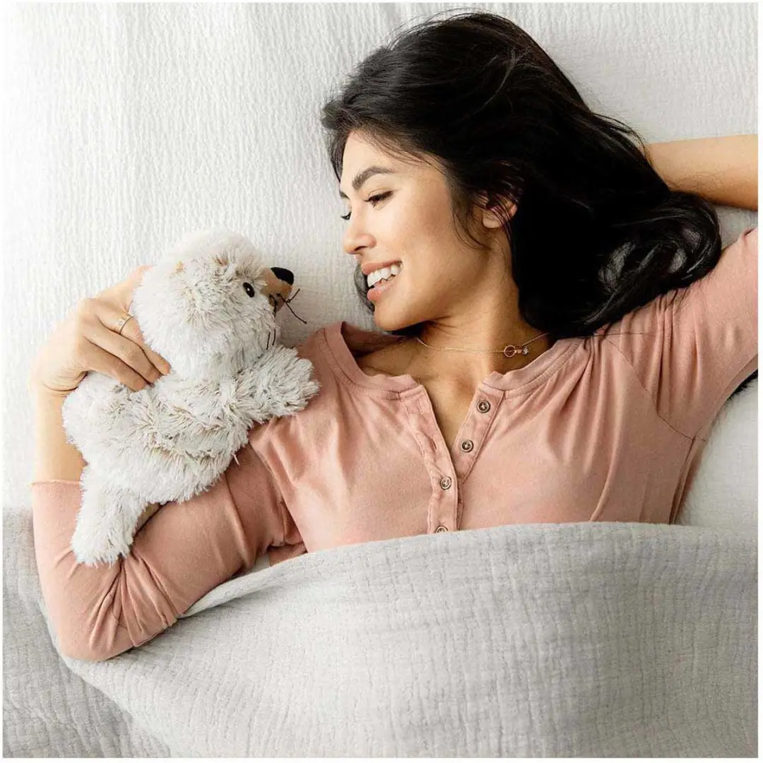 Warmies Zeehond Magnetronknuffel - Bruin/Wit