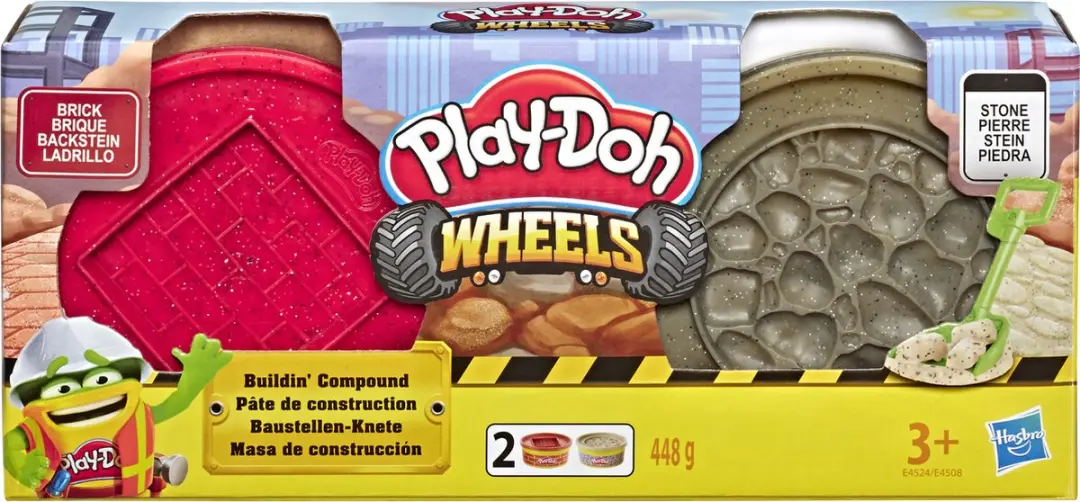 Play-Doh Wheels Bouwset Rood/Grijs - 2 Stuks