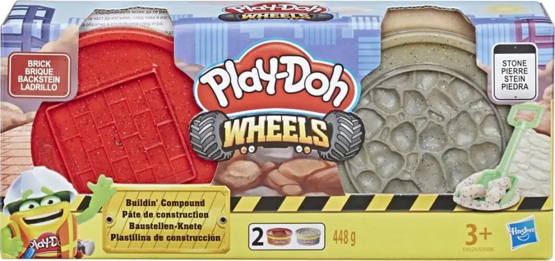 Play-Doh Wheels Bouwset Rood/Grijs - 2 Stuks