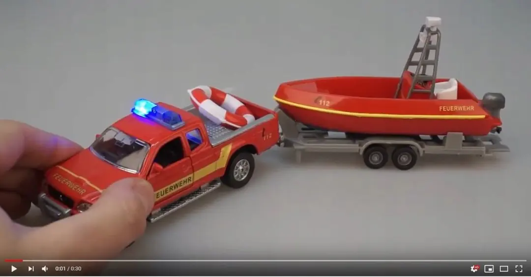 Mitsubishi Pick-up Brandweer 1:32 - Rood