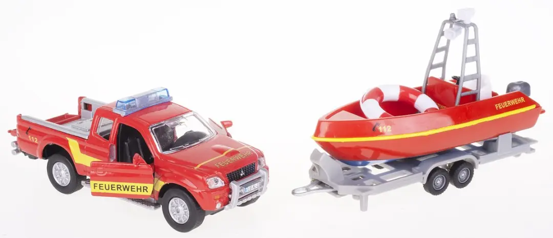 Mitsubishi Pick-up Brandweer 1:32 - Rood