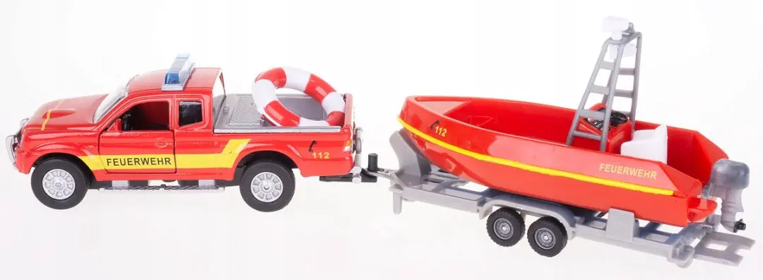 Mitsubishi Pick-up Brandweer 1:32 - Rood