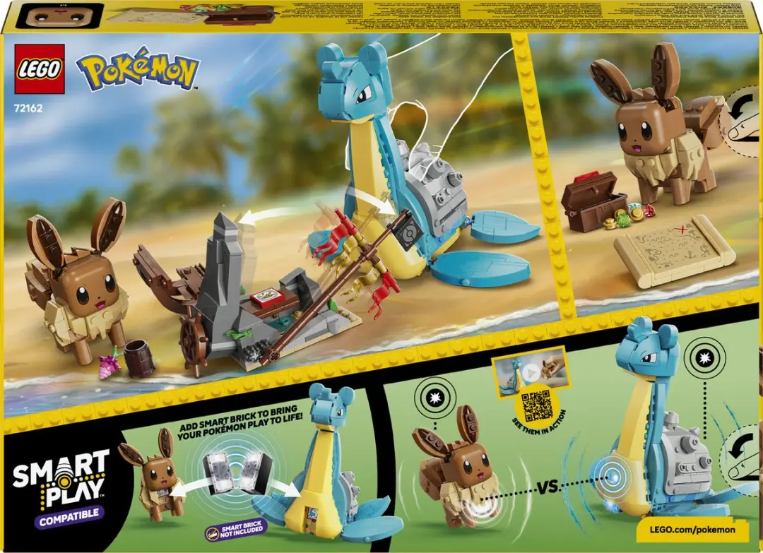 LEGO 72162 Pokémon SMART Play Eevee & Lapras' Schatzoektocht - 623 Stukken - afbeelding 2 van 6