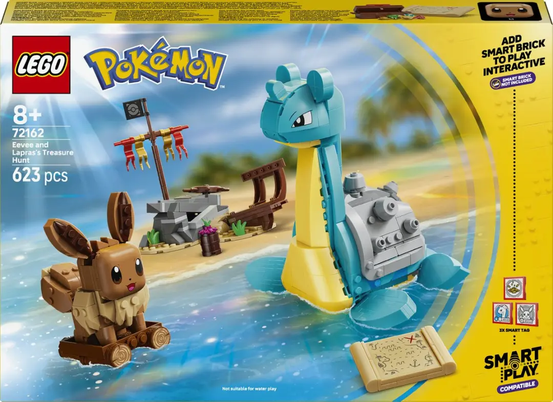 LEGO 72162 Pokémon SMART Play Eevee & Lapras' Schatzoektocht