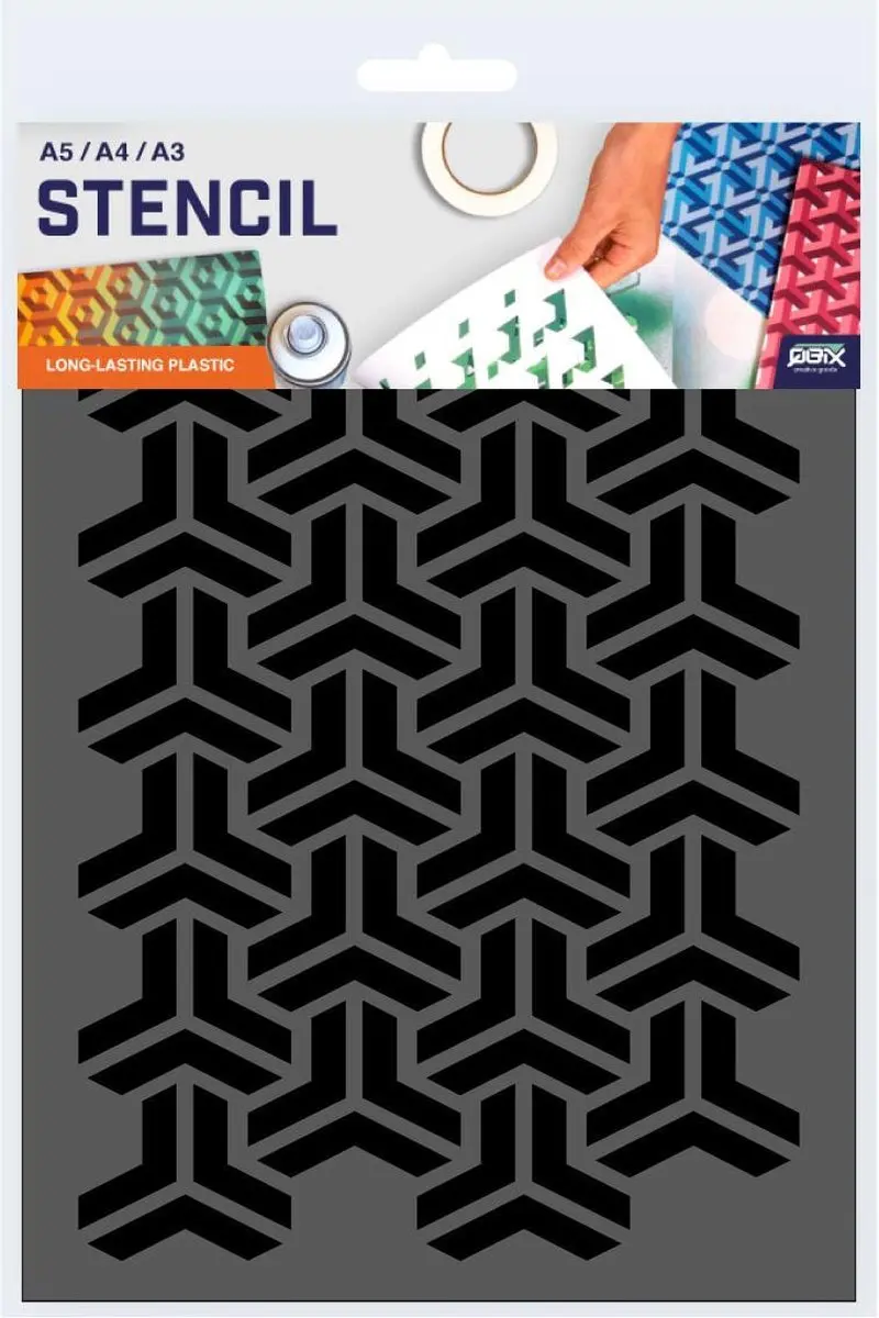 Levi's Stencil Escher Patroon A3 - Kunststof
