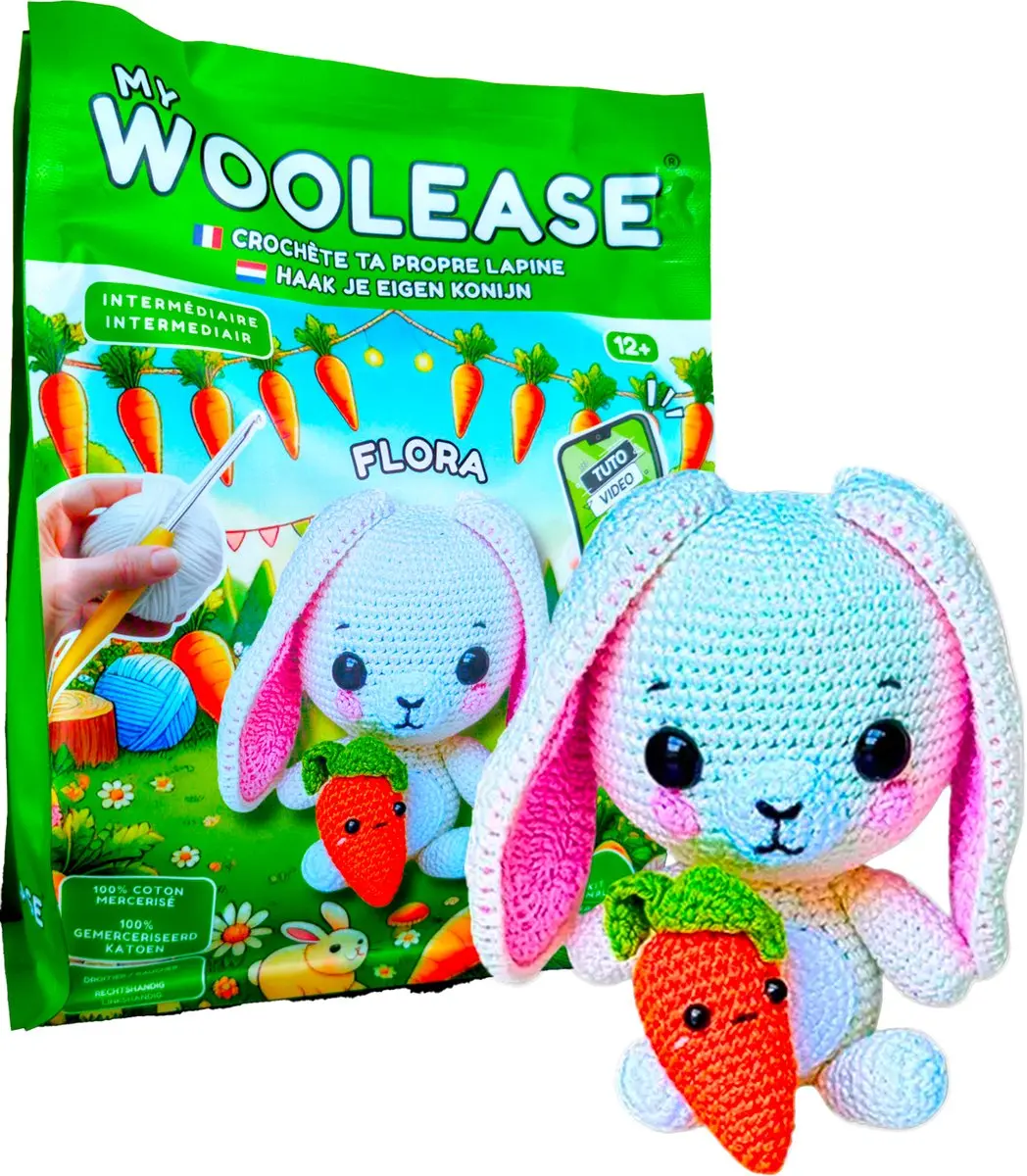 Geronimo Games My WooLease Haakpakket Flora the Rabbit - DIY Kit