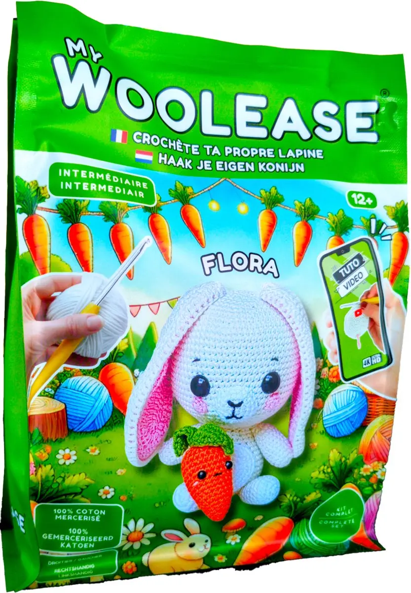 Geronimo Games My WooLease Haakpakket Flora the Rabbit