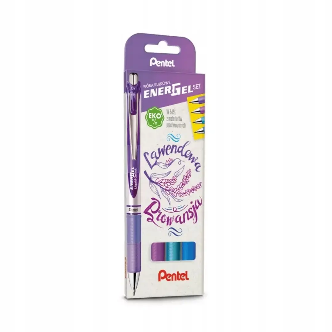 Pentel EnerGel Pen Set - 4 Stuks Lavender Provence