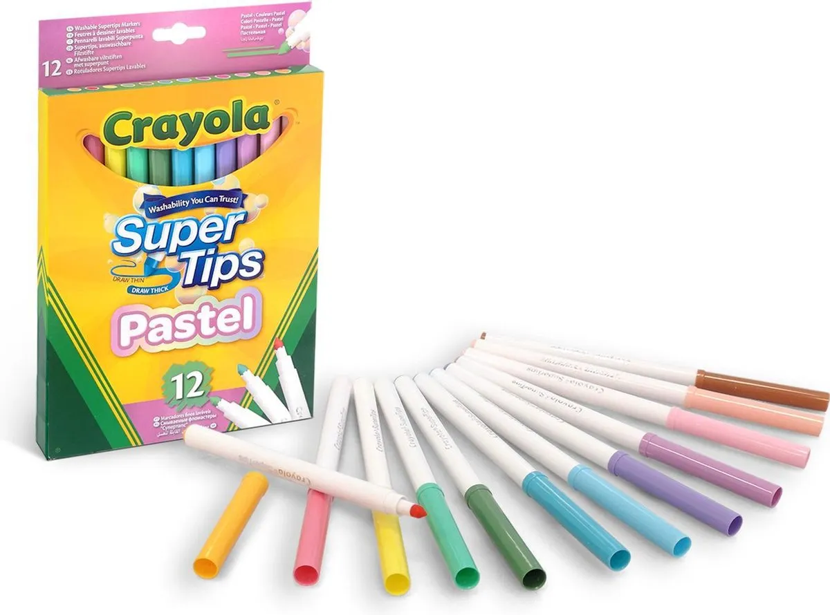 Crayola Supertips Viltstiften 12 Stuks