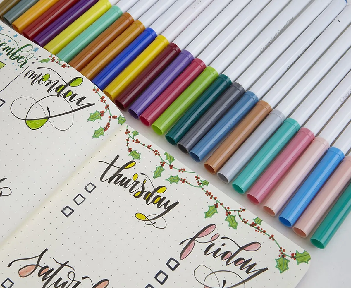 Crayola Supertips Viltstiften 12 Stuks - Pastelkleuren