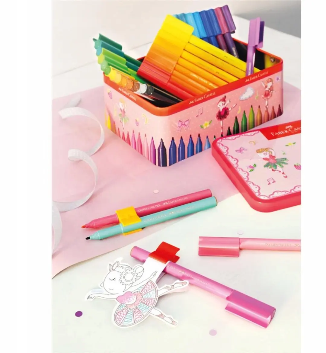 Faber-Castell Connector Flamaster Set 33 Kleuren - Multicolor - afbeelding 2 van 4