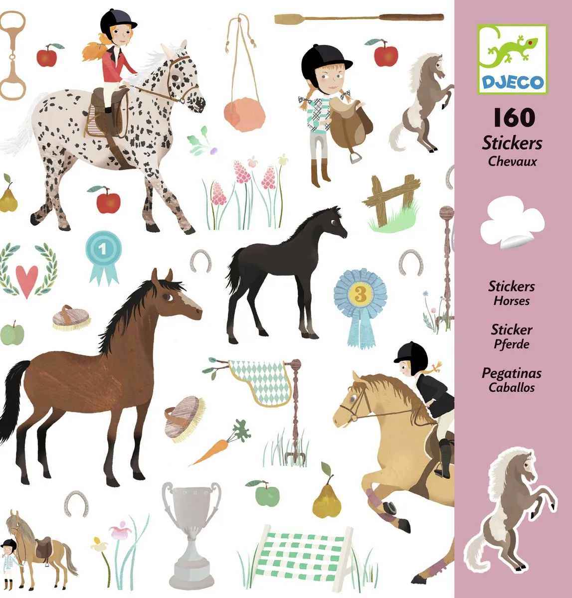 Djeco Stickers Paarden