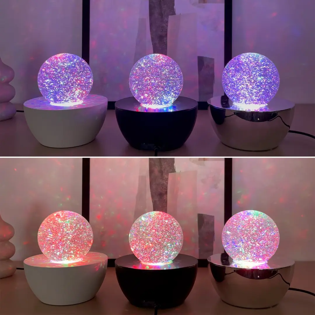 Briloner Glitter Discolamp 7719018 - RGB - Ø12cm - Chroom