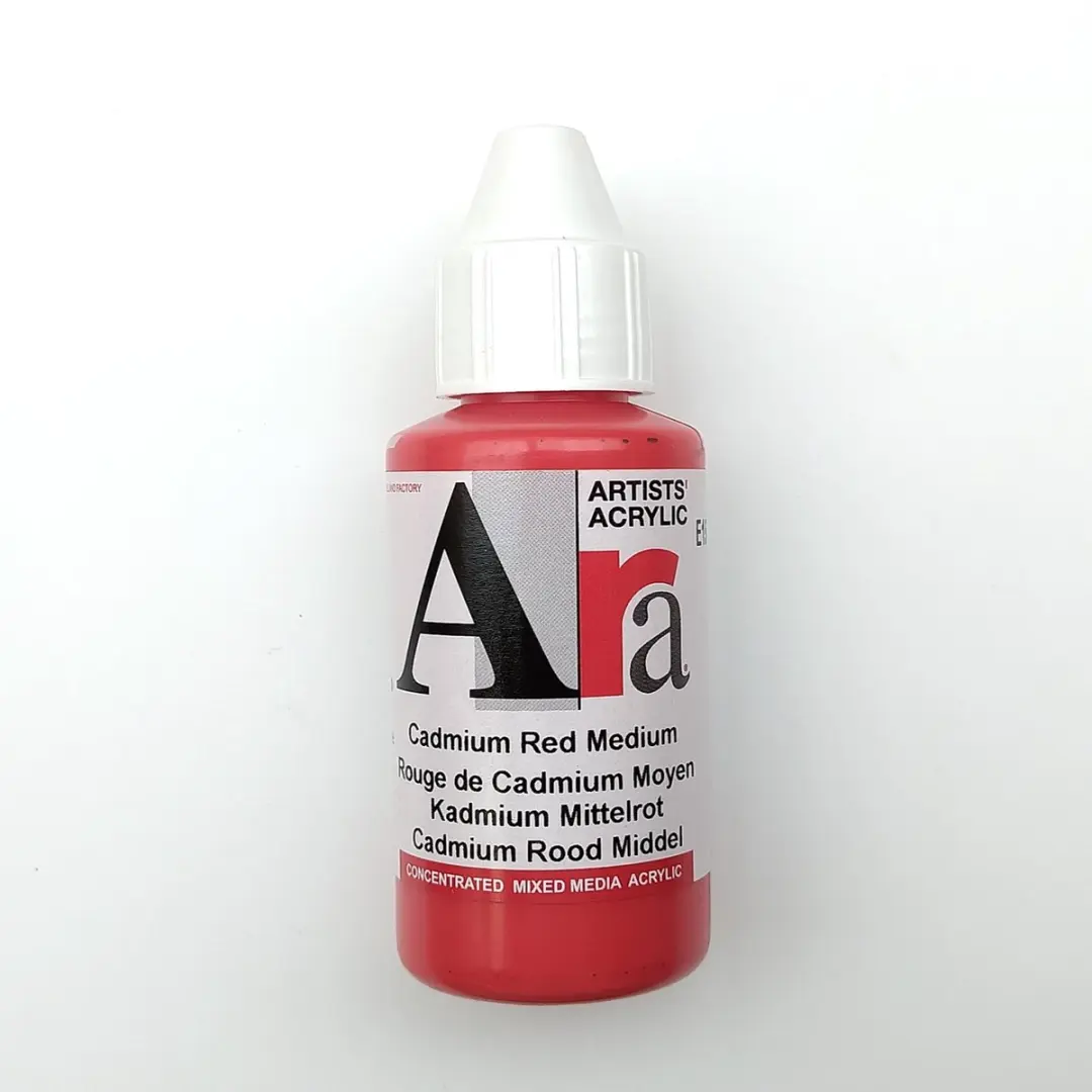 Ara Acrylverf Cadmium Rood Middel 100ml