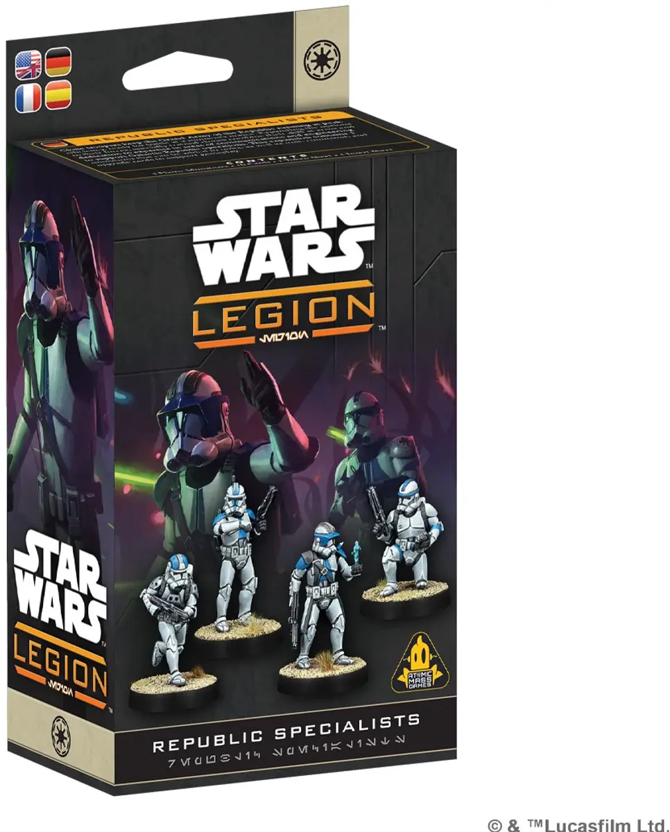 Atomic Mass Games Star Wars Legion Republic Specialists AMSWQ200