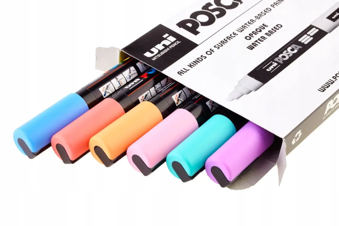 Posca Markers Set 6 Pastel Kleuren