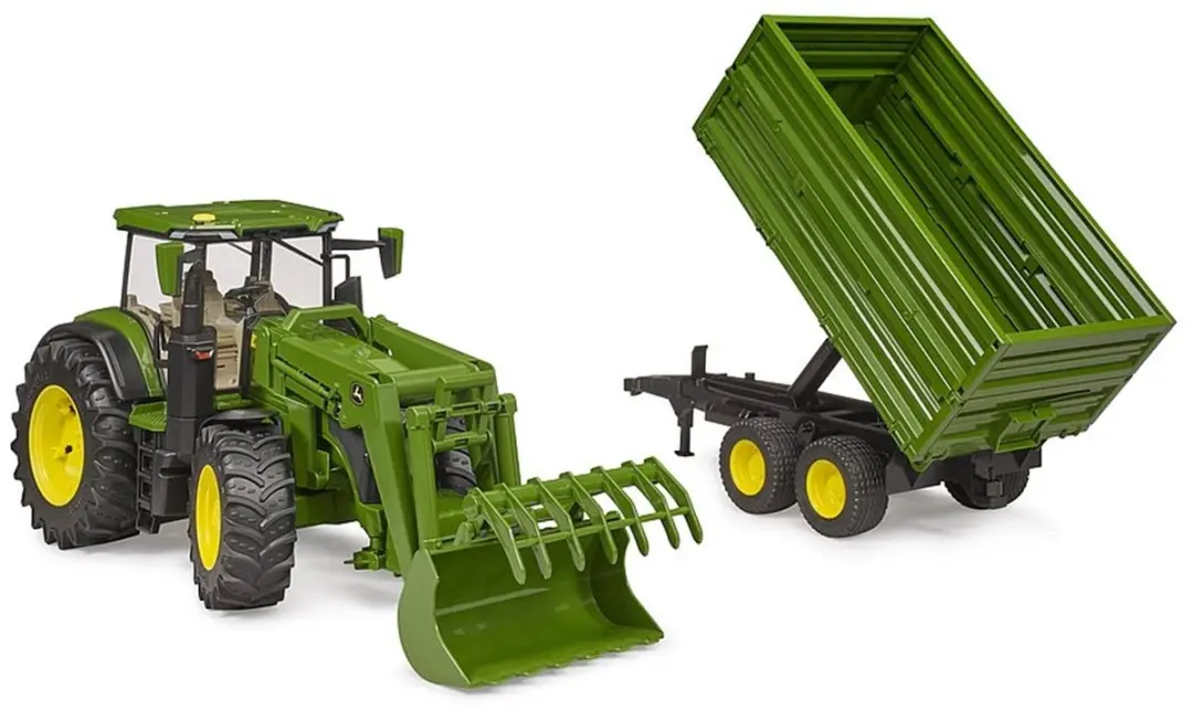 Bruder John Deere 7R 350 Landbouwvoertuig Set - Hout