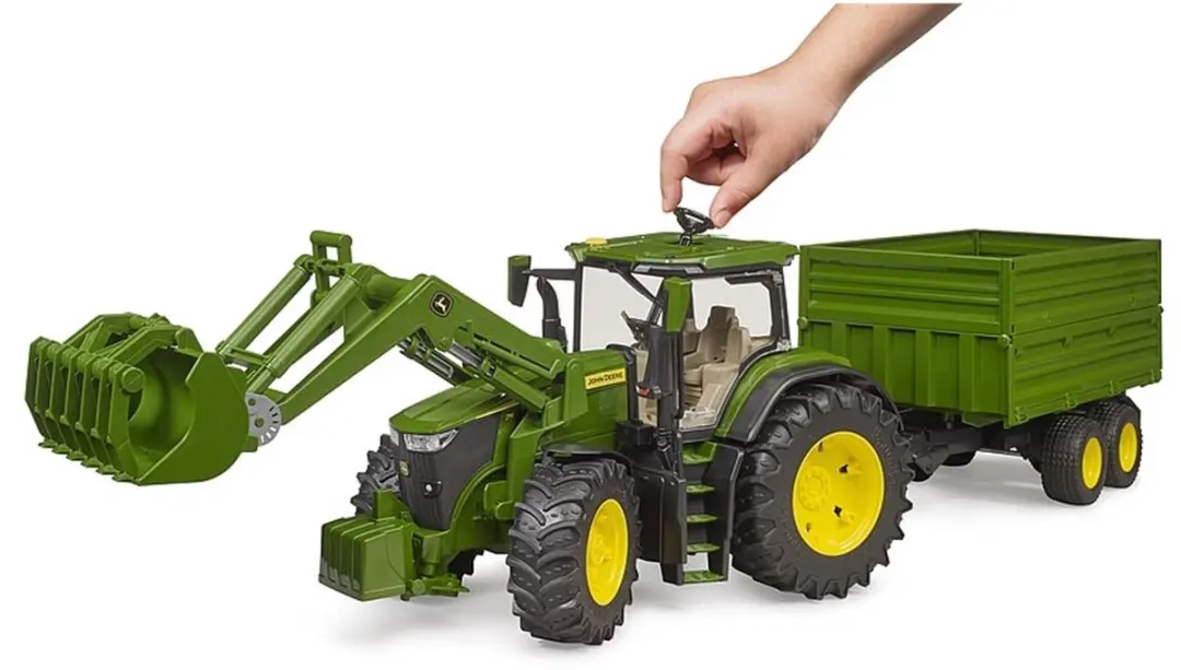 Bruder John Deere 7R 350 Landbouwvoertuig Set - Hout