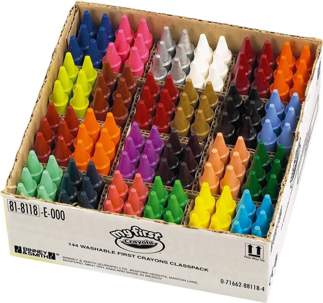 Crayola Waskrijtjes 144 Stuks - Veelkleurig