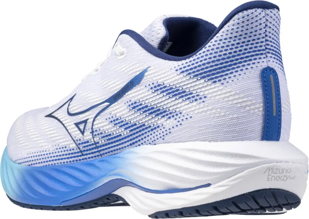 Mizuno Wave Rider 28 Sportschoenen 44.5 - Wit/Blauw - afbeelding 4 van 6