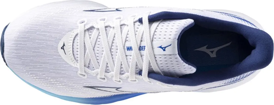 Mizuno Wave Rider 28 Sportschoenen 44.5 - Wit/Blauw - afbeelding 2 van 6