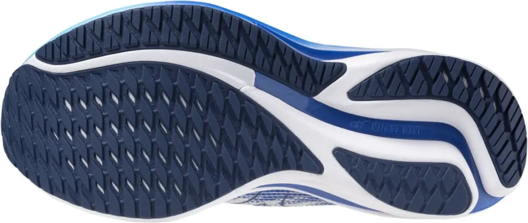Mizuno Wave Rider 28 Sportschoenen 44.5 - Wit/Blauw - afbeelding 6 van 6