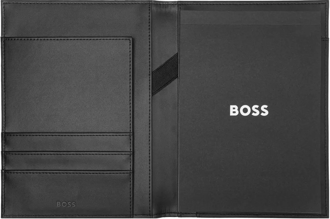 BOSS A5 Schrijfmap Monogram - 5 Vakken - Zwart