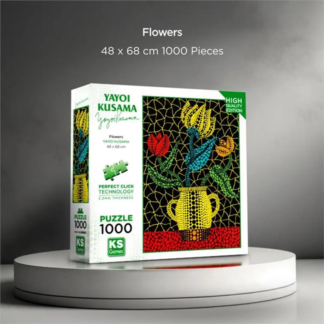 KS Games Yayoi Kusama Flowers Legpuzzel 1000 Stuks