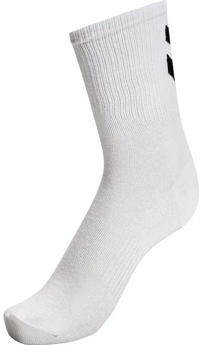Hummel Chevron Sportsokken 6-Pack - Wit - Maat 41-45