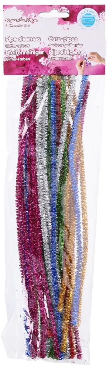 Craft Pijpreinigers 30cm - 30 Stuks Multicolor