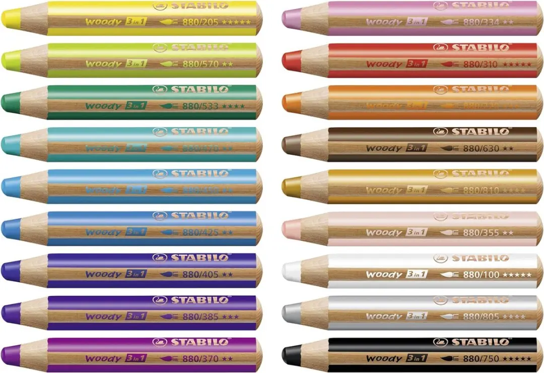 STABILO Woody Klassendoos - 48 Stuks - Assorti