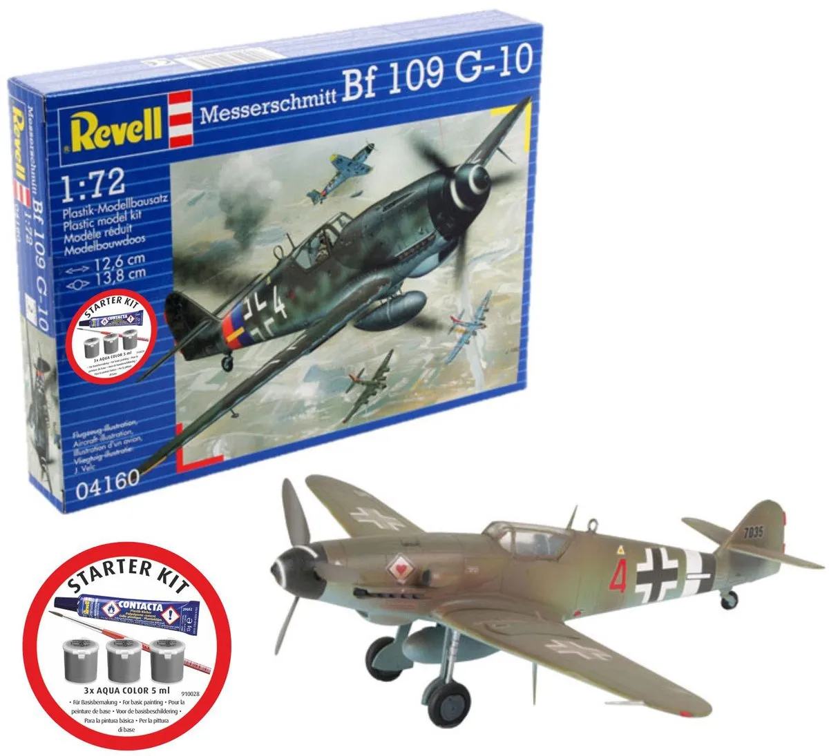 Revell 74160 Messerschmitt Bf 109 G-10 Modelbouwpakket