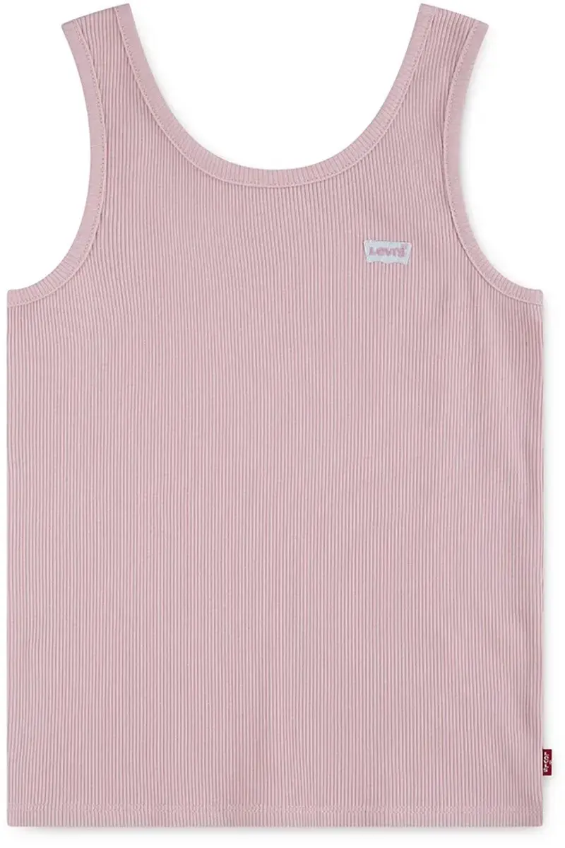 Levi's Kids Meet And Greet Ribbed Mouwloos T-shirt - 6 Jaar - Coral Blush