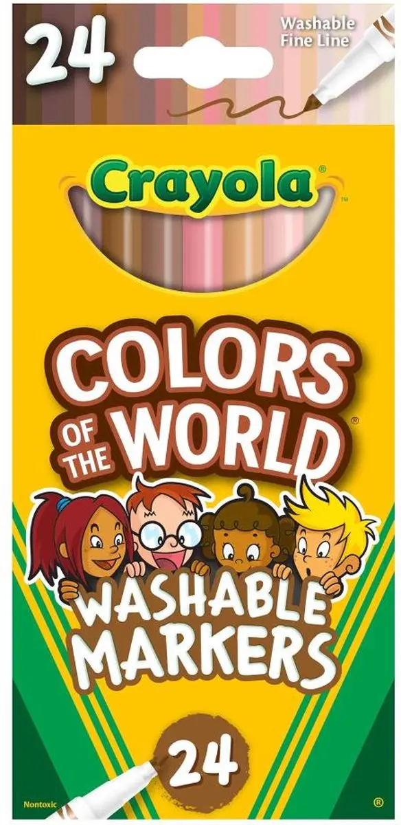 Crayola Colors of the World Fijne Afwasbare Stiften