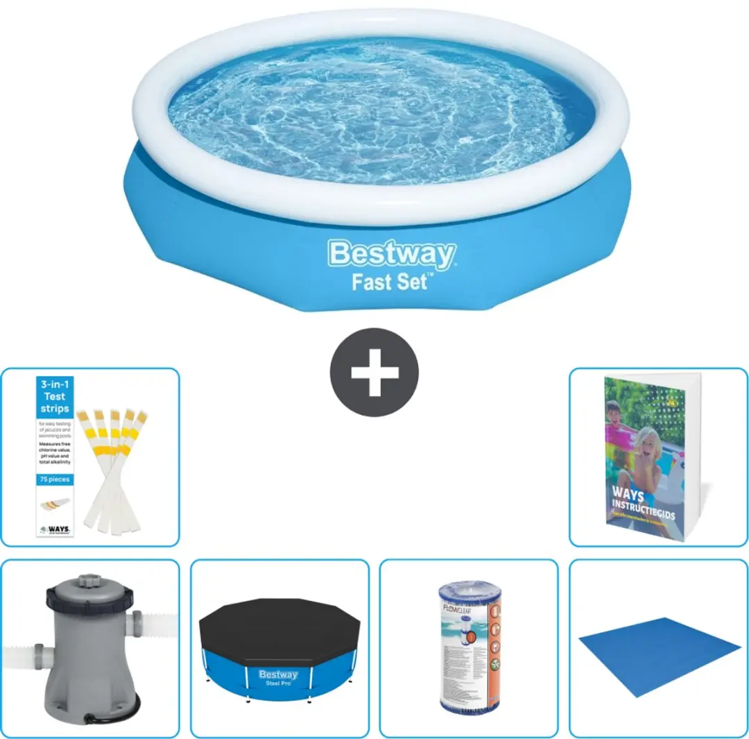Bestway Fast Set Rond Zwembad 305x66cm