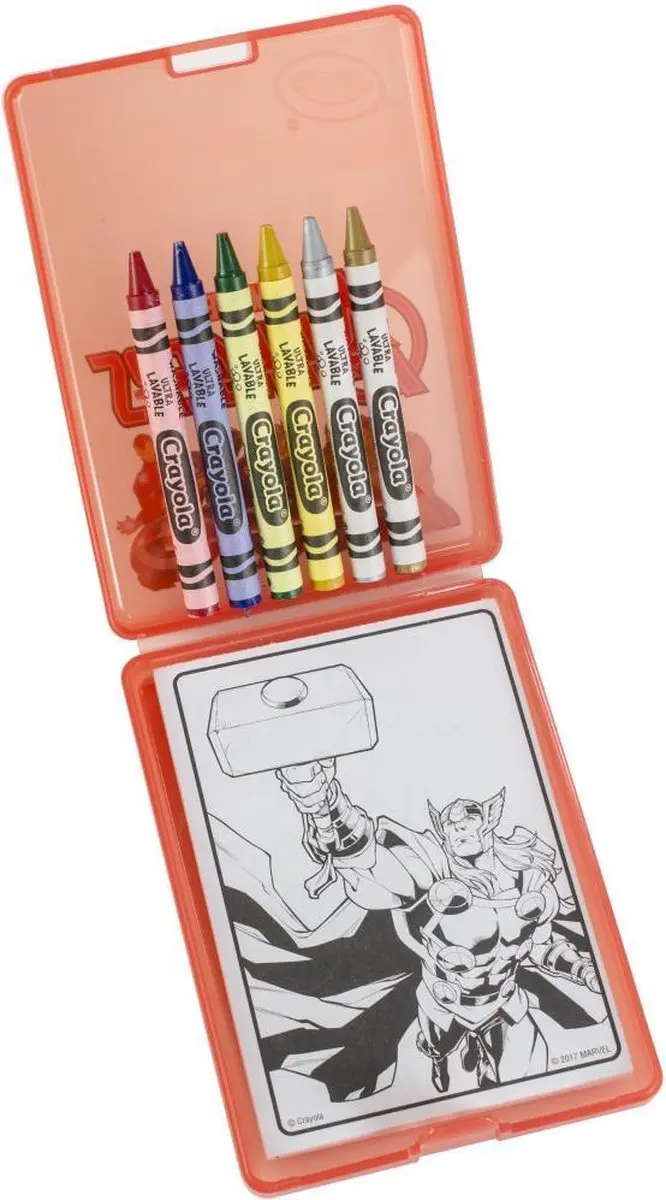 Crayola Princess Travelpack - 6 Kleurtjes & 40 Kleurplaten