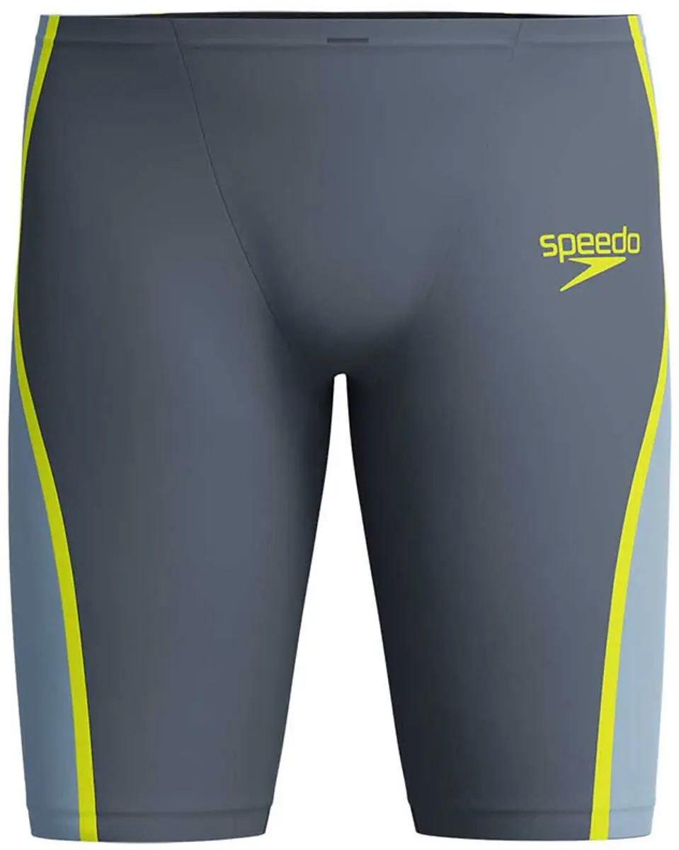 Speedo Fastskin LZR Pure Intent 2.0 Jammer - UK 24 - Grijs/Blauw/Geel