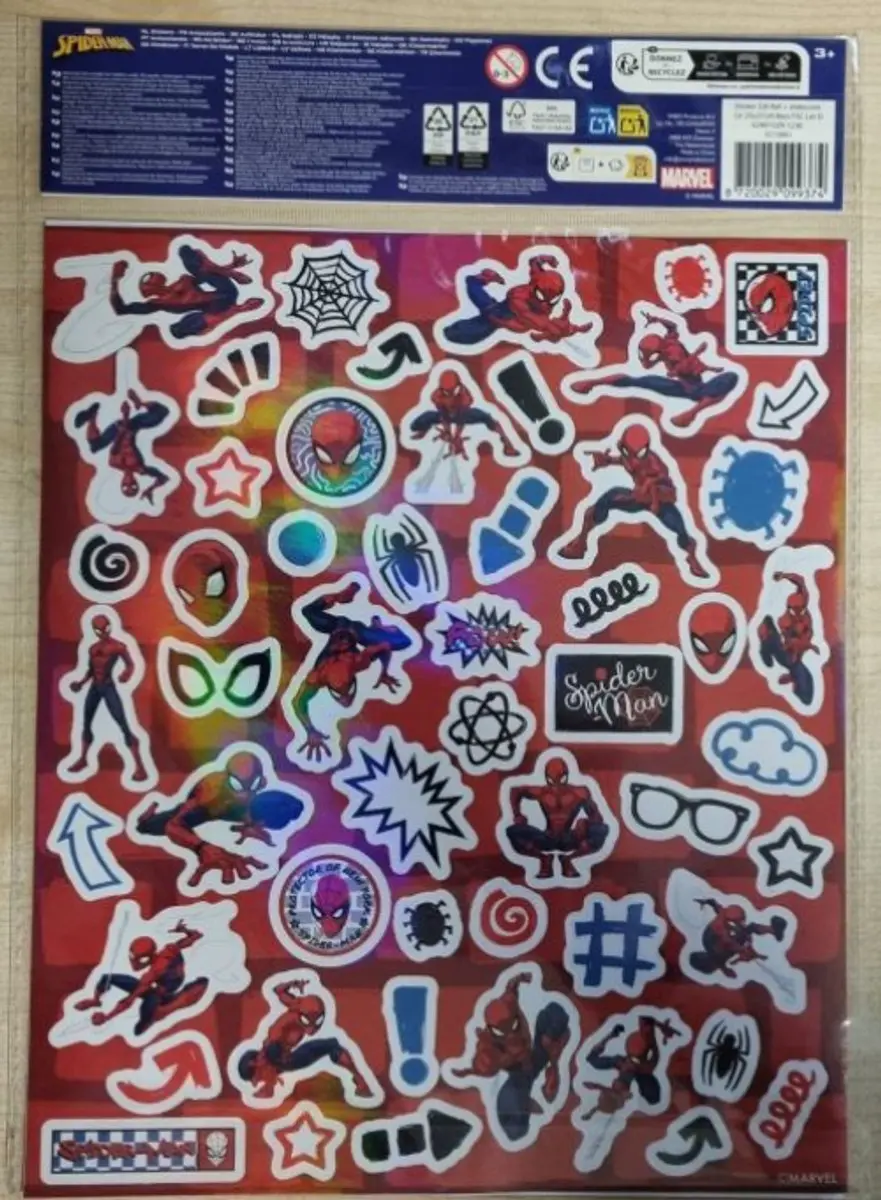Marvel Spider-Man Stickers - 100 Stuks - Meerdere kleuren