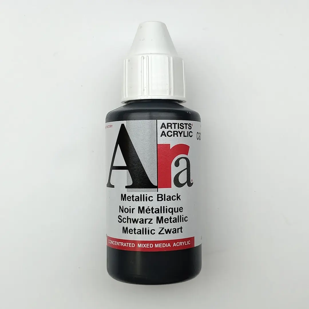 Ara Acrylverf Metallic Zwart C620
