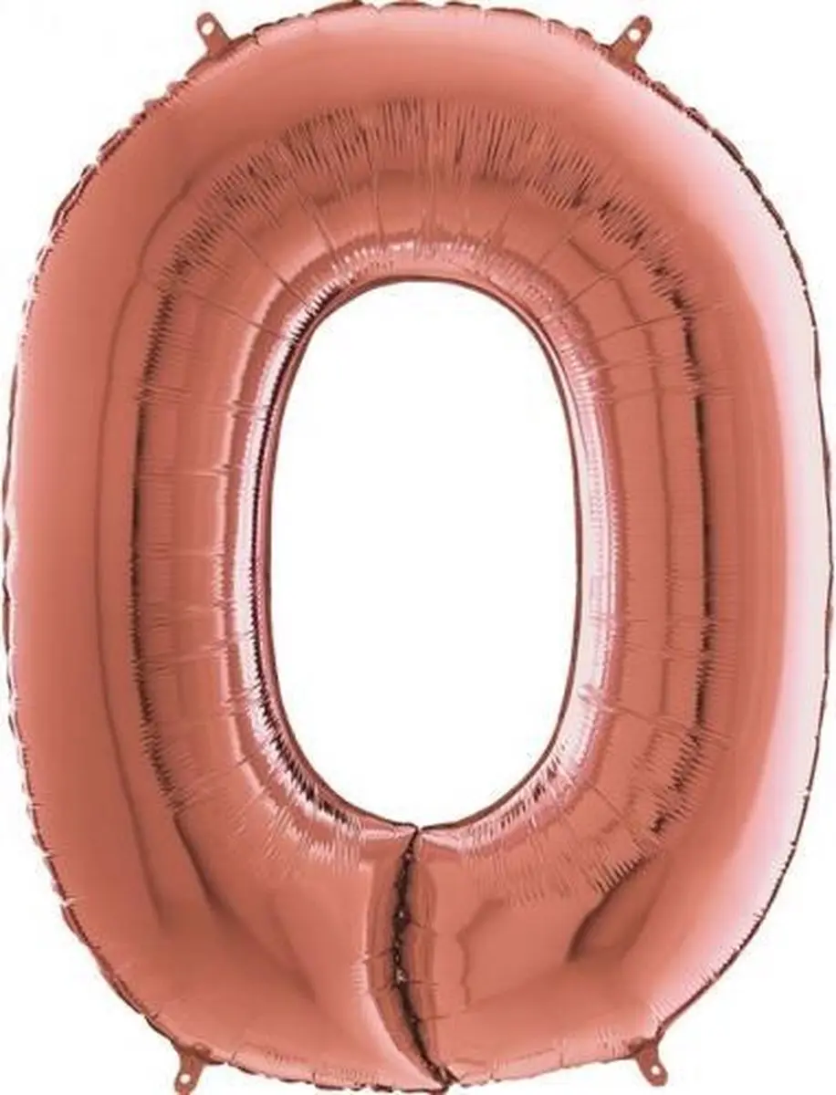 Grabo Balloons Cijfer 0 Folieballon 66cm