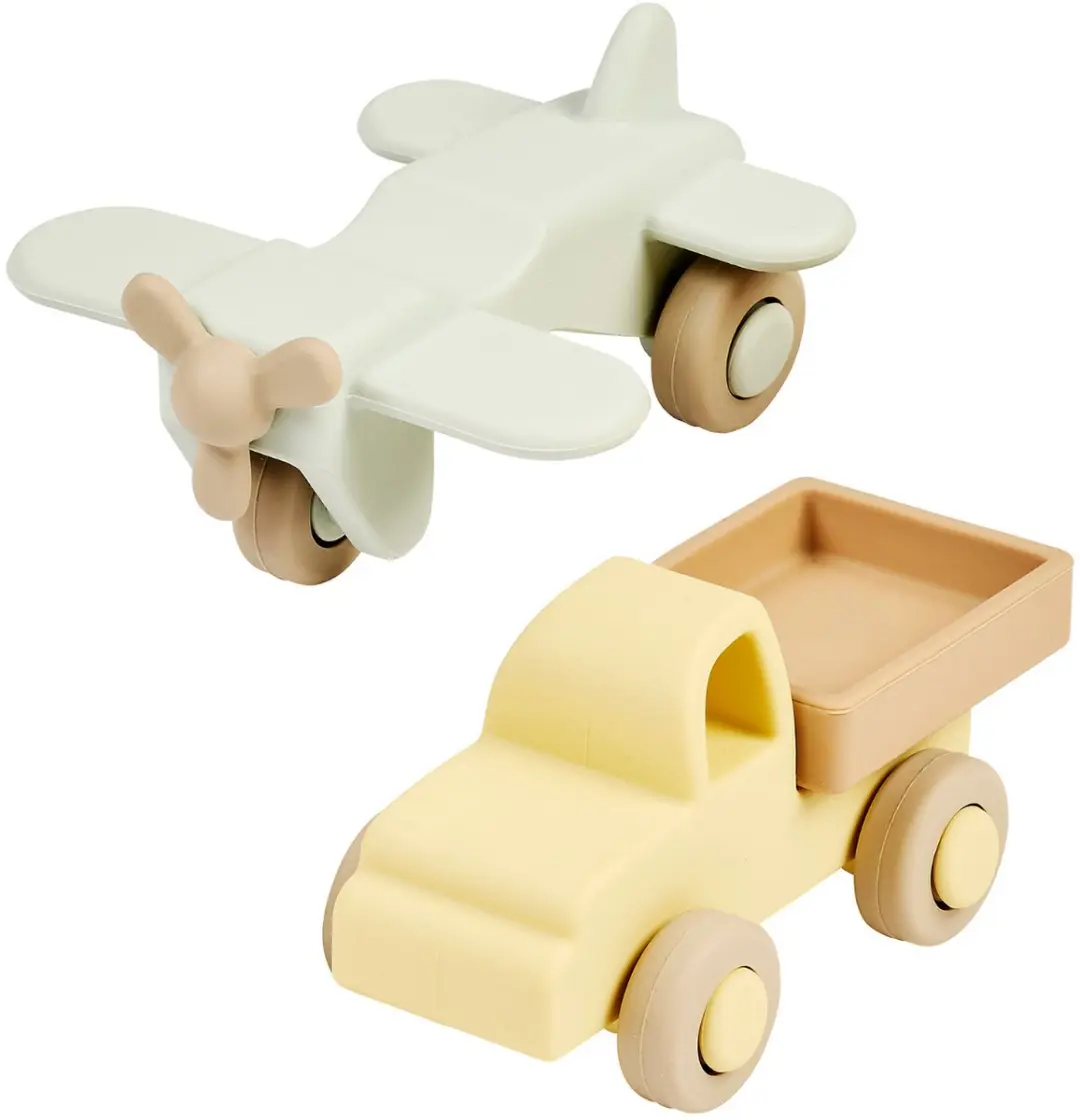 Nattou Silicone Vrachtwagen & Vliegtuig Baby