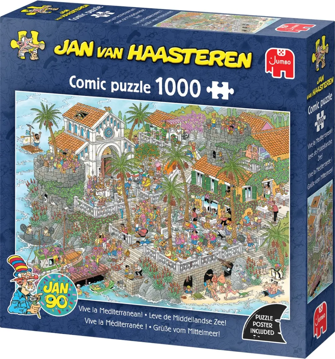 Jan van Haasteren Leve de Middellandse Zee! Puzzel 1000 Stuks