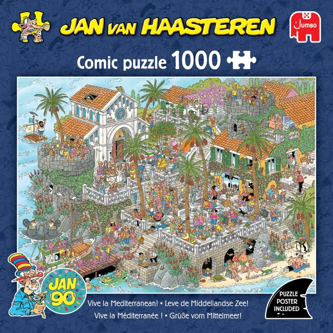Jan van Haasteren Leve de Middellandse Zee! Puzzel 1000 Stuks