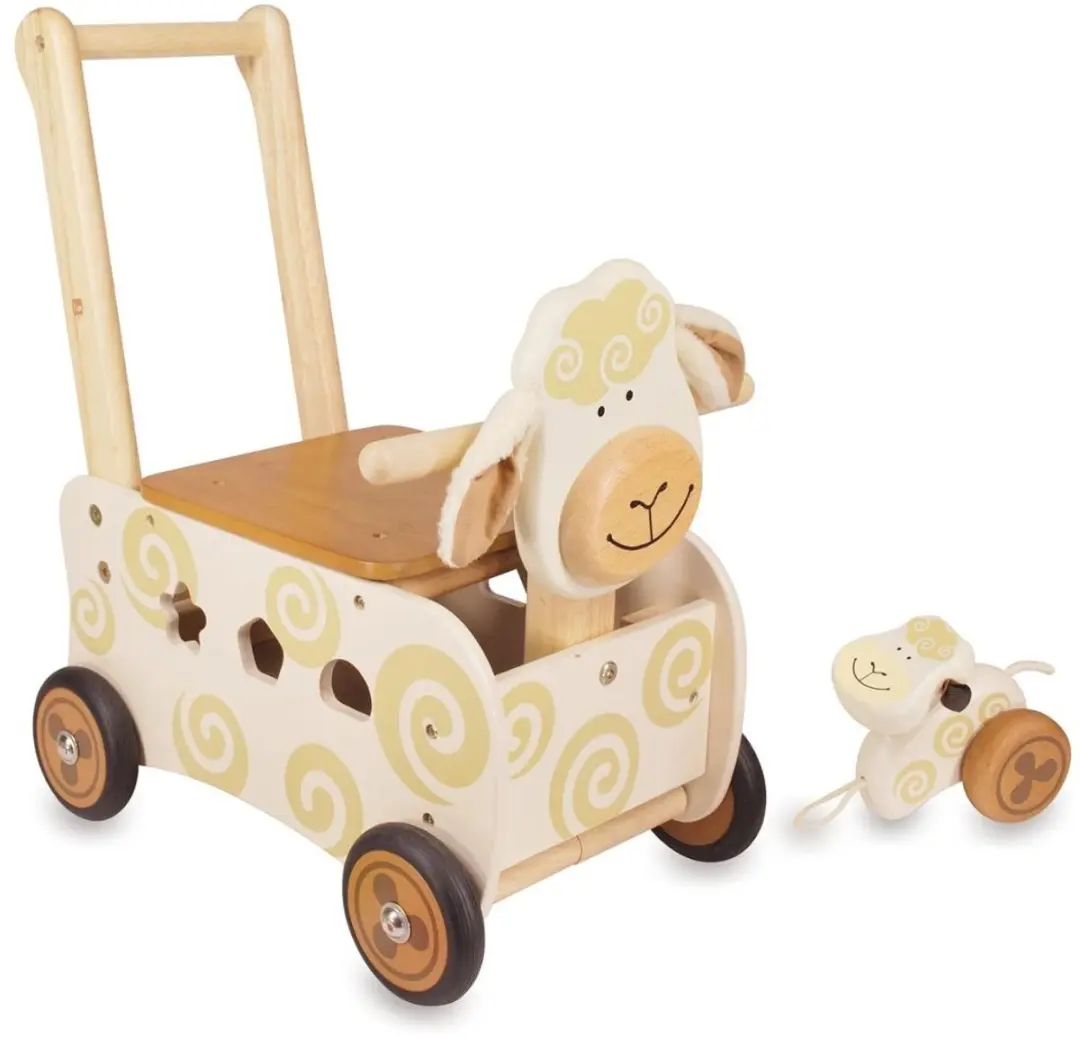 I'm Toy Loopwagen Schaap Houten Looptrainer