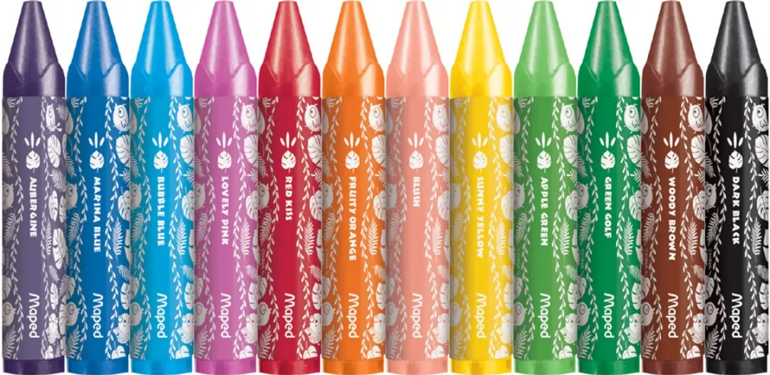 Maped Jungle Fever Waskrijt Set - 12 Kleuren