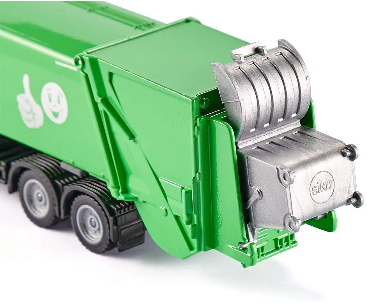 SIKU 2938 Vuilniswagen 1:50 - Groen/Wit