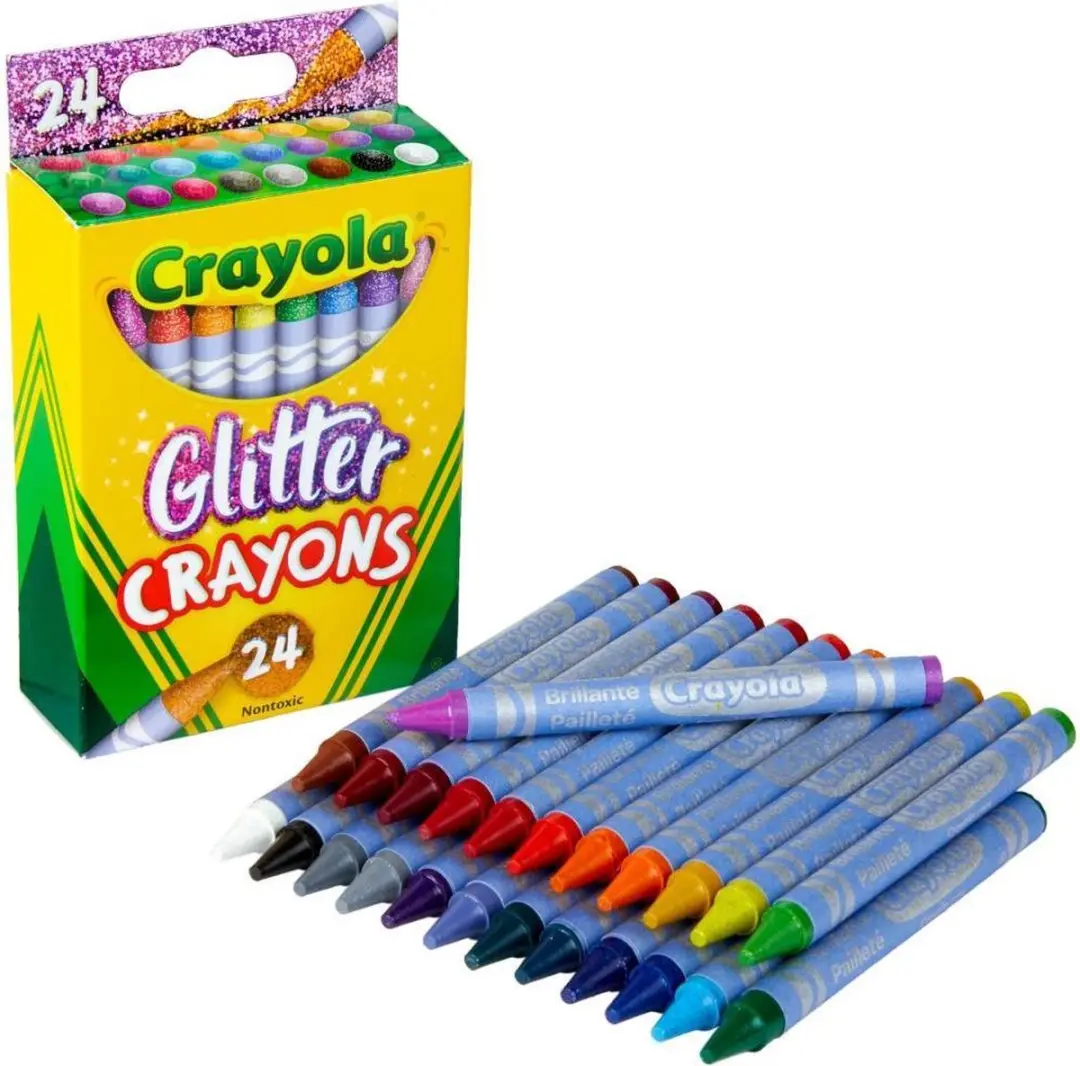 Crayola Glitter Waskrijtjes 24 Stuks