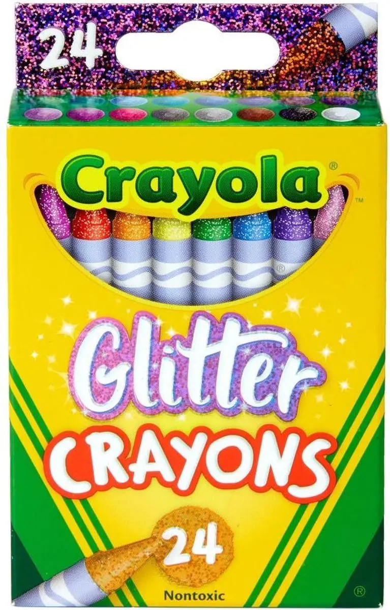 Crayola Glitter Waskrijtjes 24 Stuks
