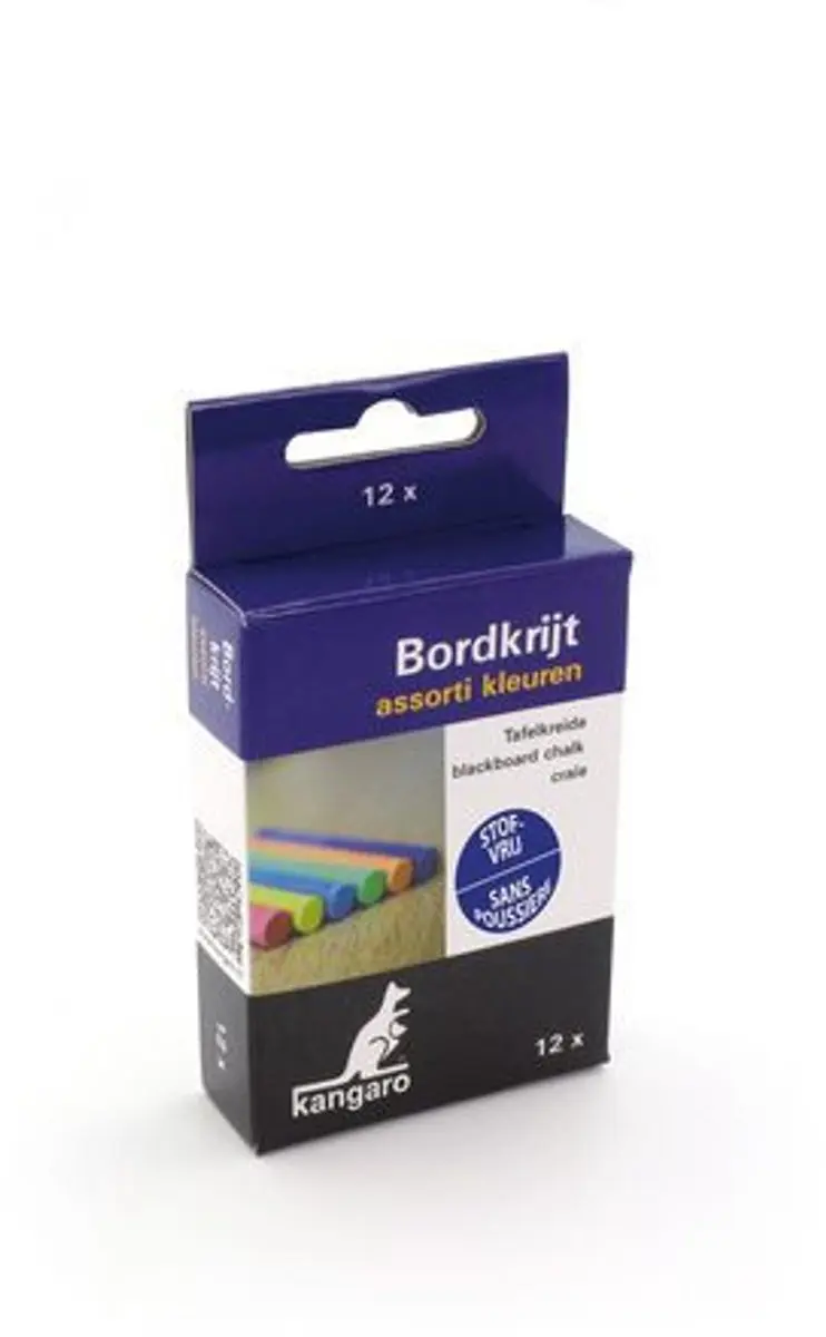 Kangaro K-N12CD Bordkrijt - 12 Stuks - Multicolor