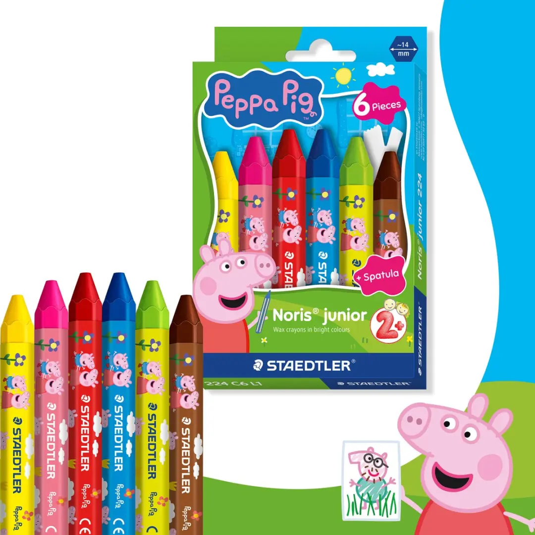 STAEDTLER Peppa Pig Noris Junior Waskrijtjes